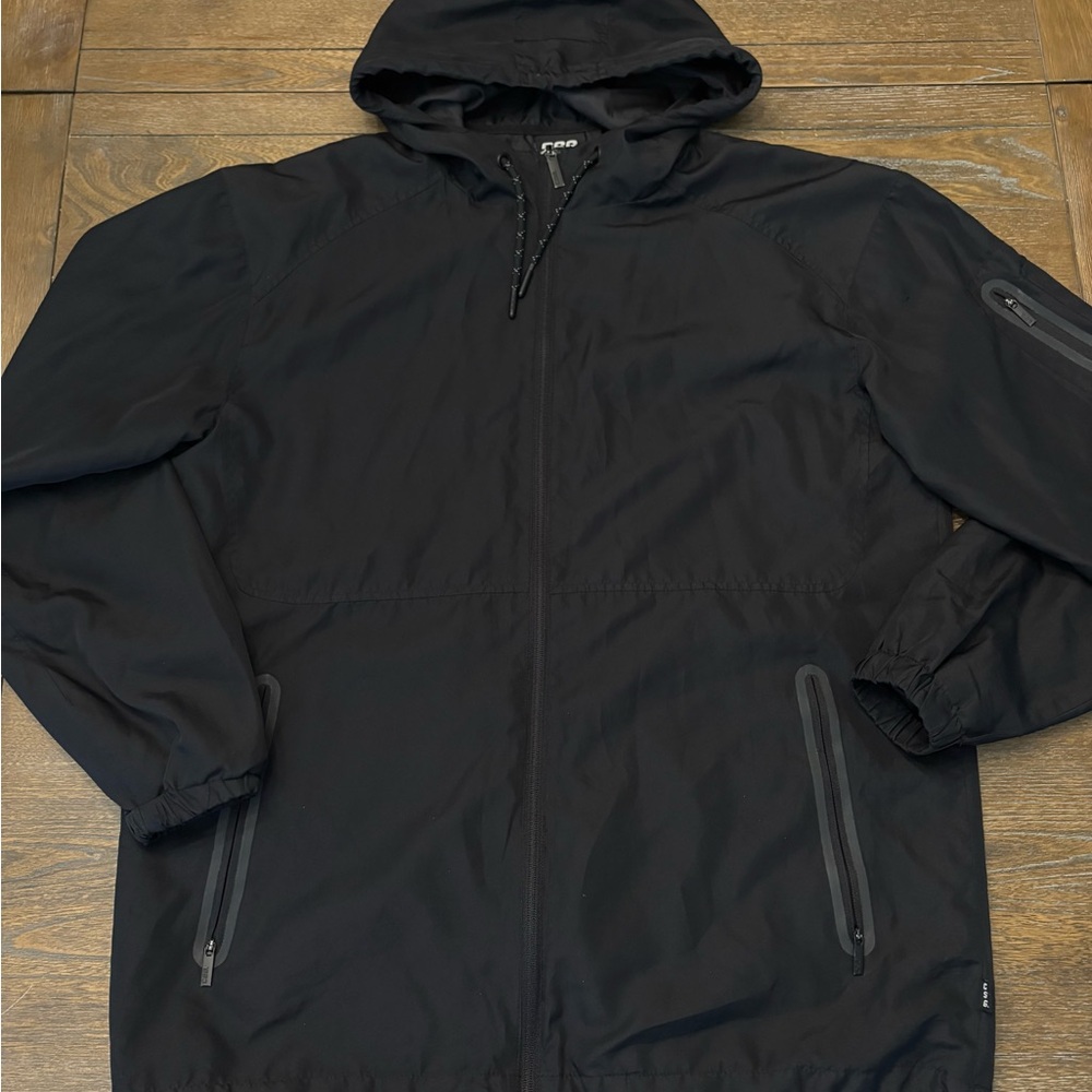 Black CSG Lightweight Windbreaker Jacket
